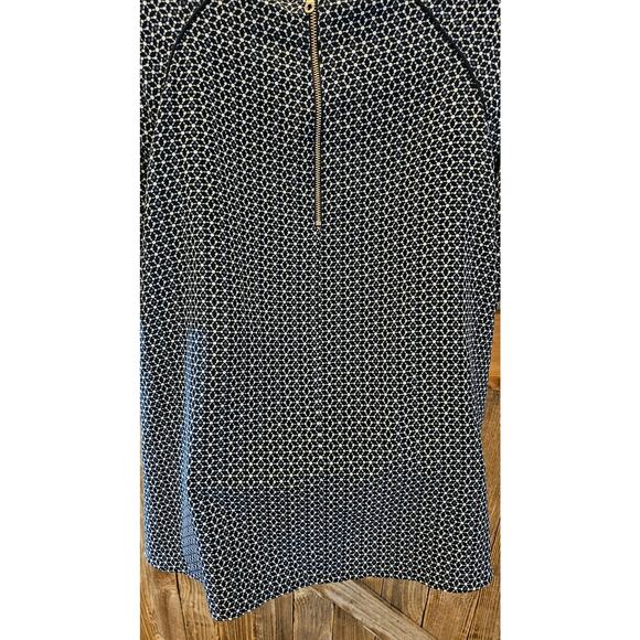 CJ banks geometric 1X plus size top blue black career casual relaxed fit EUC - Picture 4 of 7